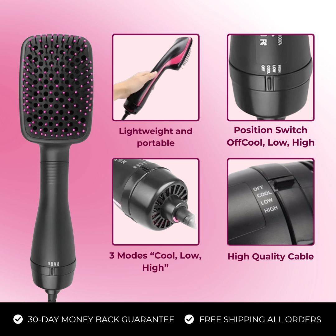 Ionic Hair Dryer & Straightening Brush